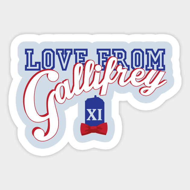 Love from Gallifrey Sticker by quinnsnake